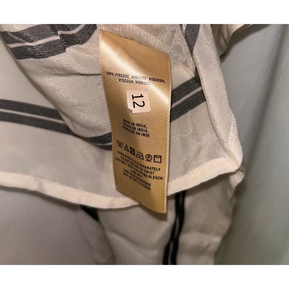 Anthropology Floreat L‎ Orange Boho Kimono Blouse Tunic Flowy Elegant - Picture 6 of 6